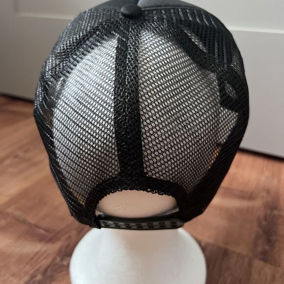 Hawaiian Taro Snapback Trucker Hat Cap Womens Black Kalo Aloha Surfer One Size - Picture 5 of 8